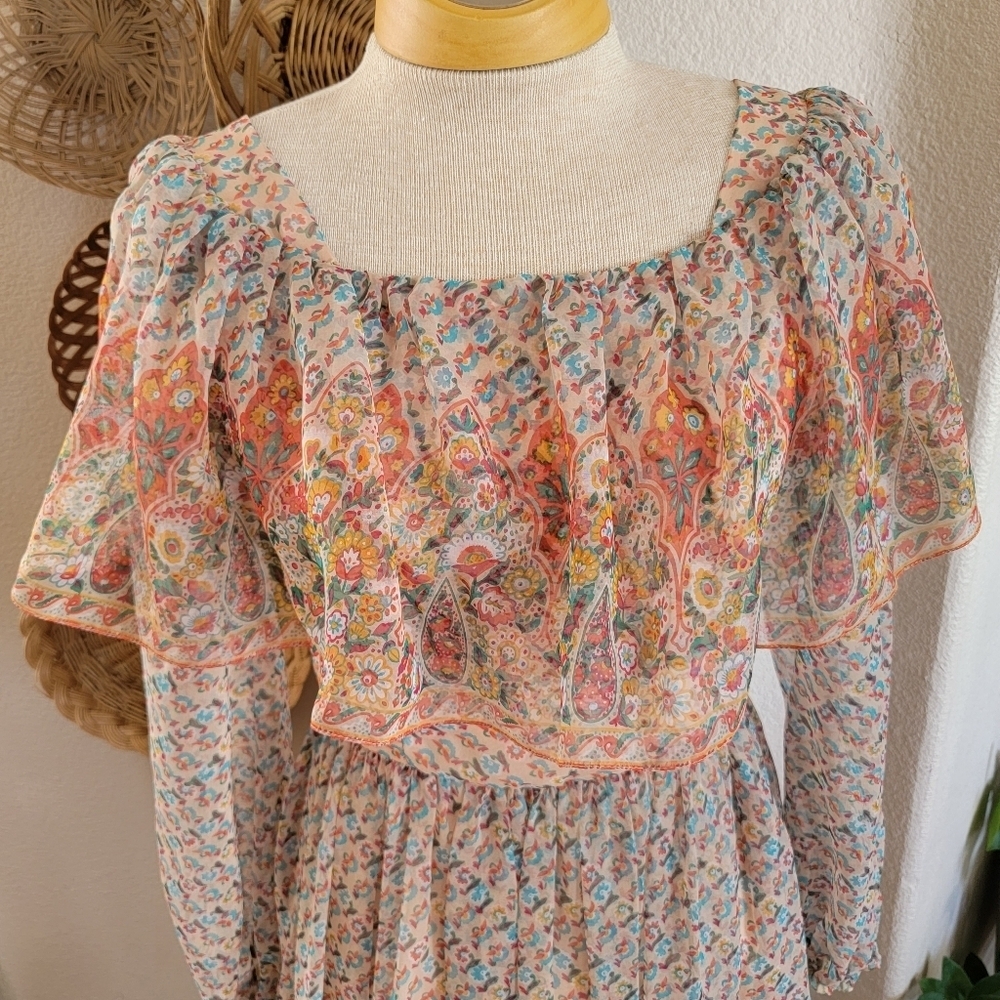 Vintage Victor Costa boho dress - Picture 2 of 16
